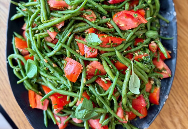 Salade de haricots verts et tomates