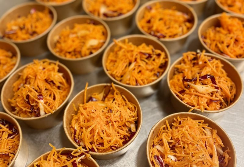 Barquettes de carottes râpées